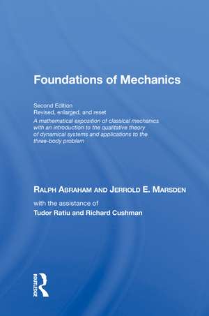 Foundations Of Mechanics (on Demand Printing Of 30102) de Ralph Abraham