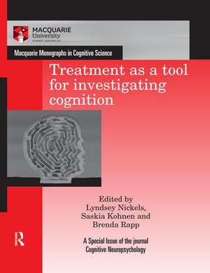 Treatment as a tool for investigating cognition de Lyndsey Nickels