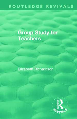 Group Study for Teachers de Elizabeth Richardson