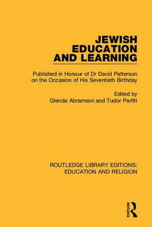 Routledge Library Editions: Education and Religion de Various