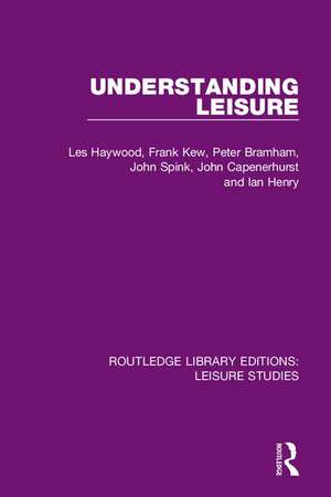 Understanding Leisure de Les Haywood