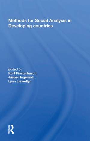 Methods for Social Analysis in Developing Countries de Kurt Finsterbusch