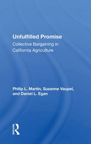 Unfulfilled Promise: Collective Bargaining In California Agriculture de Philip L Martin