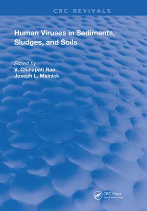 Human Viruses In Sediments Sludges & Soils de V. Chalapati Rao