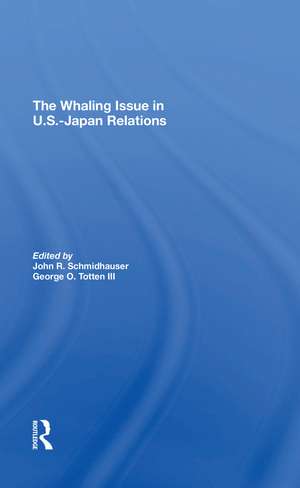 The Whaling Issue In U.s.-japan Relations de John R. Schmidhauser