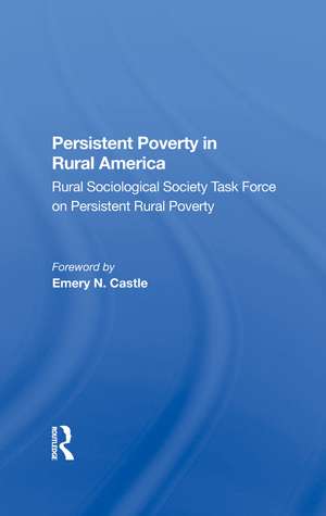 Persistent Poverty In Rural America de Rural Sociological Society