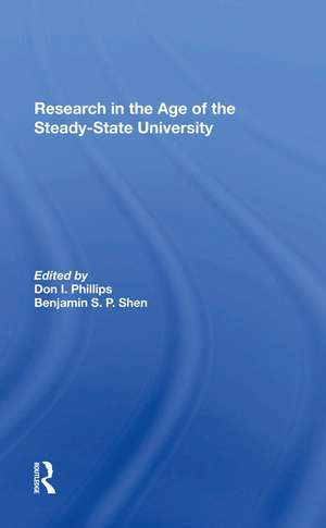 Research In The Age Of The Steadystate University de Don I. Phillips