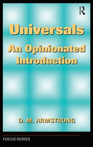 Universals: An Opinionated Introduction de D. M. Armstrong