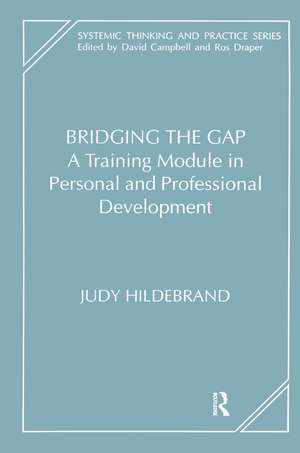 Bridging the Gap: A Training Module in Personal and Professional Development de Judy Hildebrand