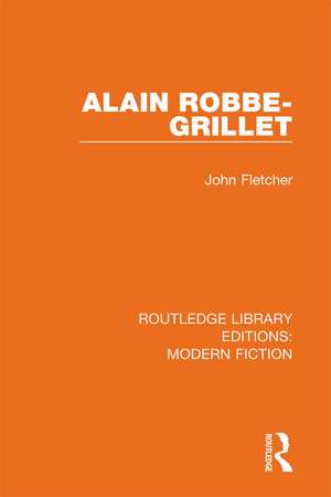 Alain Robbe-Grillet de John Fletcher