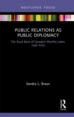 Public Relations as Public Diplomacy: The Royal Bank of Canada’s Monthly Letter, 1943-2003 de Sandra L. Braun