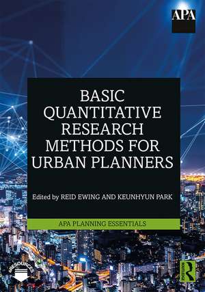 Basic Quantitative Research Methods for Urban Planners de Reid Ewing