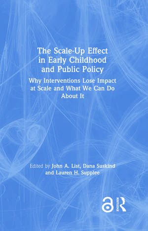 The Scale-Up Effect in Early Childhood and Public Policy: Why Interventions Lose Impact at Scale and What We Can Do About It de John List