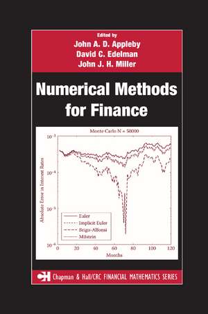 Numerical Methods for Finance de John Miller