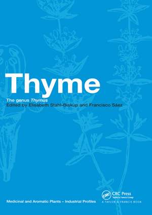 Thyme: The Genus Thymus de Elisabeth Stahl-Biskup