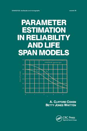 Parameter Estimation in Reliability and Life Span Models de A Clifford Cohen