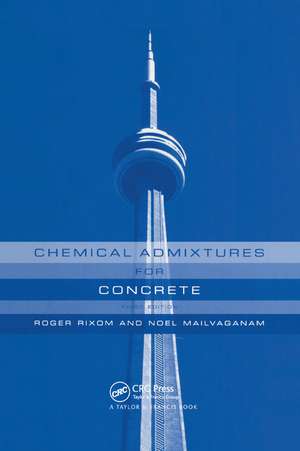 Chemical Admixtures for Concrete de Noel P. Mailvaganam