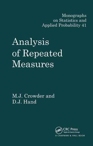 Analysis of Repeated Measures de Martin J. Crowder