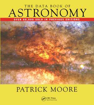 The Data Book of Astronomy de Patrick Moore