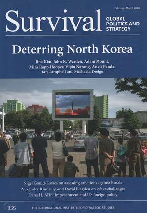 Survival: Global Politics and Strategy (February-March 2020): Deterring North Korea de The International Institute for Strategic Studies (IISS)