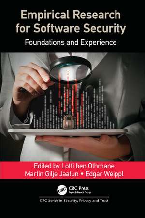 Empirical Research for Software Security: Foundations and Experience de Lotfi ben Othmane