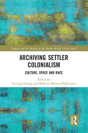 Archiving Settler Colonialism: Culture, Space and Race de Yu-ting Huang