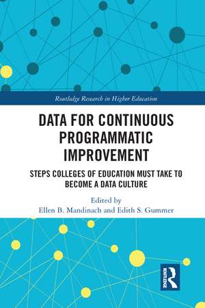 Data for Continuous Programmatic Improvement: Steps Colleges of Education Must Take to Become a Data Culture de Ellen B. Mandinach