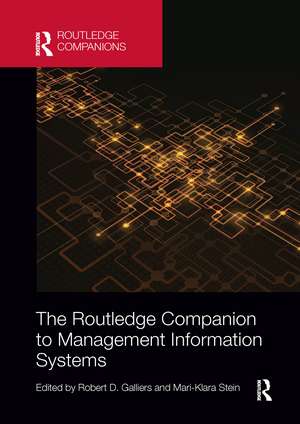 The Routledge Companion to Management Information Systems de Robert D. Galliers