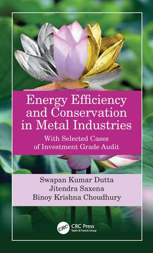 Energy Efficiency and Conservation in Metal Industries: With Selected Cases of Investment Grade Audit de Swapan Kumar Dutta