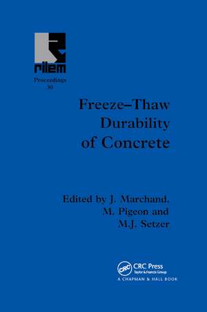 Freeze-Thaw Durability of Concrete de J. Marchand