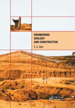 Engineering Geology and Construction de Fred G. Bell