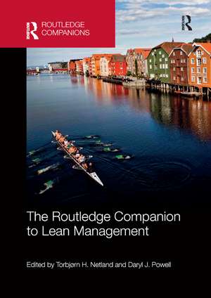 The Routledge Companion to Lean Management de Torbjorn H. Netland