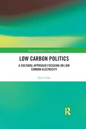 Low Carbon Politics: A Cultural Approach Focusing on Low Carbon Electricity de David Toke