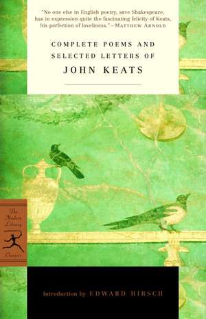 Complete Poems and Selected Letters of John Keats de John Keats