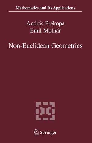 Non-Euclidean Geometries: János Bolyai Memorial Volume de András Prékopa