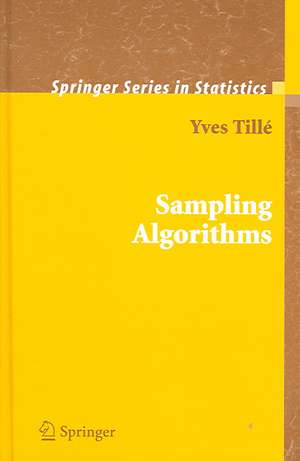 Sampling Algorithms de Yves Tillé