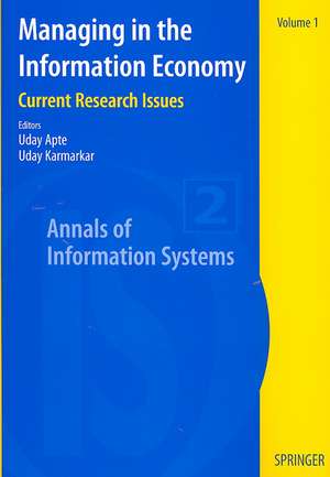 Managing in the Information Economy: Current Research Issues de Uday Apte