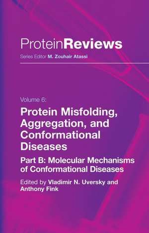 Protein Misfolding, Aggregation and Conformational Diseases: Part B: Molecular Mechanisms of Conformational Diseases de Vladimir N. Uversky