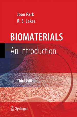 Biomaterials: An Introduction de Joon Park