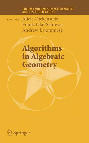 Algorithms in Algebraic Geometry de Alicia Dickenstein