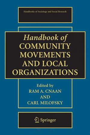 Handbook of Community Movements and Local Organizations de Ram A. Cnaan