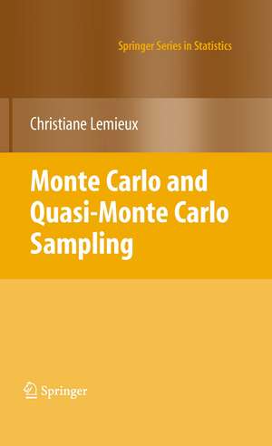 Monte Carlo and Quasi-Monte Carlo Sampling de Christiane Lemieux