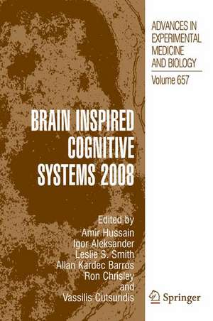 Brain Inspired Cognitive Systems 2008 de Amir Hussain