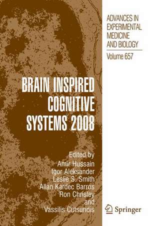 Brain Inspired Cognitive Systems de Amir Hussain
