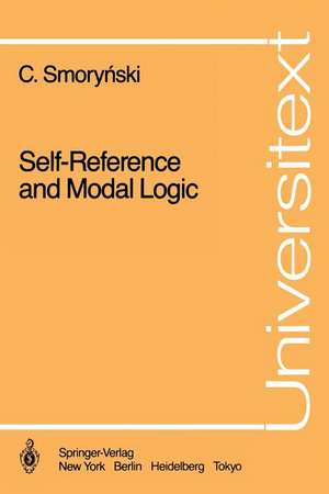 Self-Reference and Modal Logic de Craig Smorynski