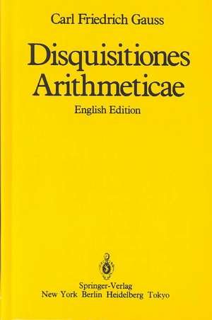 Disquisitiones Arithmeticae de Carl Friedrich Gauss