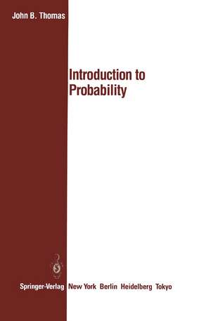 Introduction to Probability de John B. Thomas