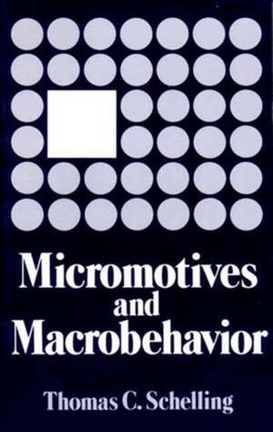 Micromotives and Macrobehavior de Tc Schelling