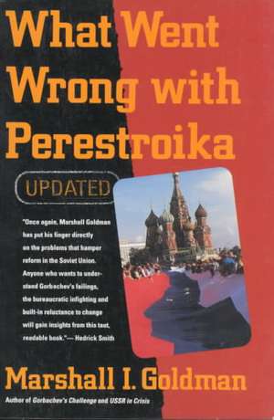 What Went Wrong With Perestroika (Paper) de Marshall I. Goldman