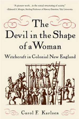 The Devil in the Shape of a Woman – Witchcraft in Colonial New England de Carol F Karlsen